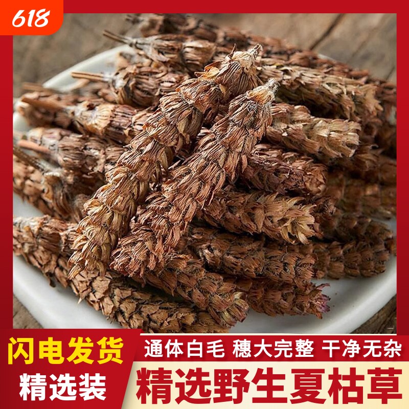 野生夏枯草中草药材白毛夏枯球泡水喝草夏菇草夏谷草新鲜中药菊花