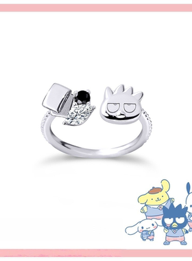 Sanrio学院Mix系列酷企鹅戒指小清新气质甜美简约耳钉可调节