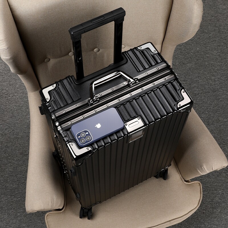 行李箱女大容量拉杆箱学生密码箱24寸铝框男旅行箱20寸登机箱可坐