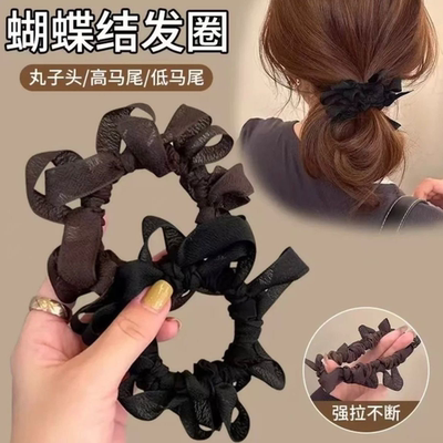 东大门同款蝴蝶结褶皱发圈