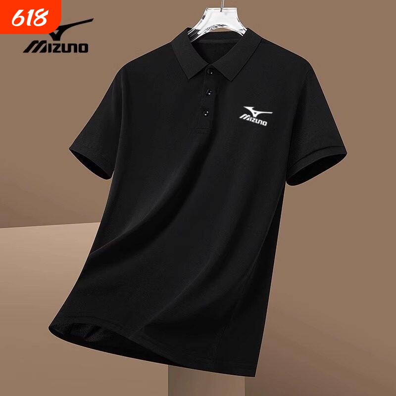 美津浓速干衣运动短袖男polo衫夏季T恤冰丝透气2026新款白色黑色