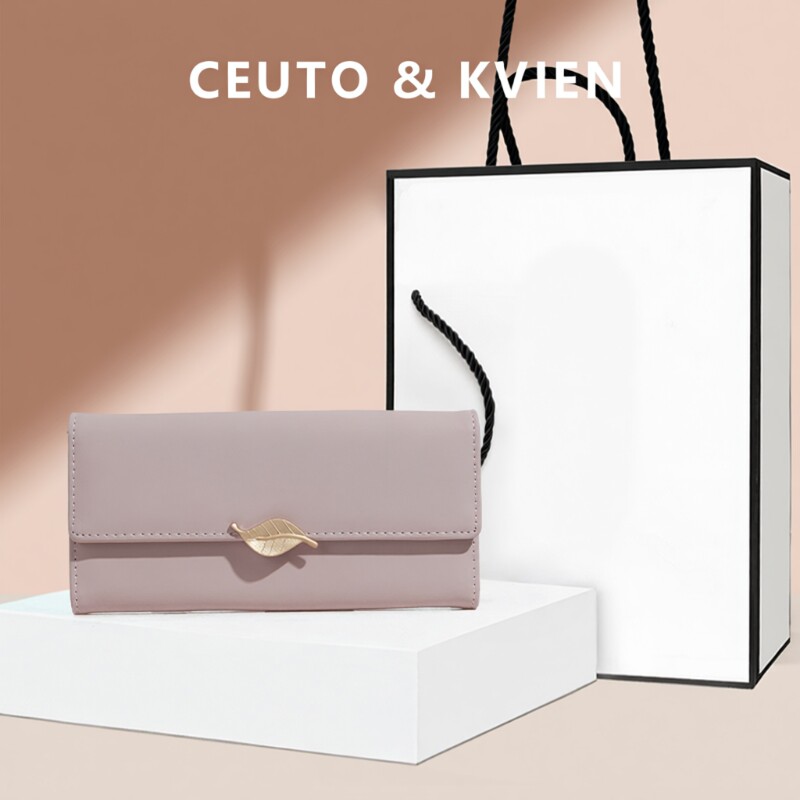 CEUTOKVIEN小众设计多卡位女士长款钱包2026新款大容量