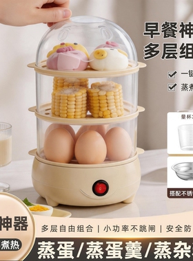 蒸蛋器家用迷你宿舍鸡蛋玉米神器多功能小型早餐蛋羹宝宝学生上班