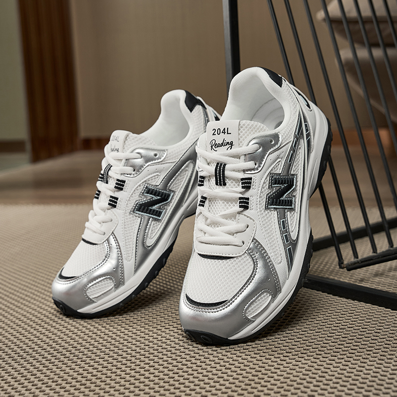 经典潮流百搭204系列男女同款情侣轻便透气N字运动休闲鞋