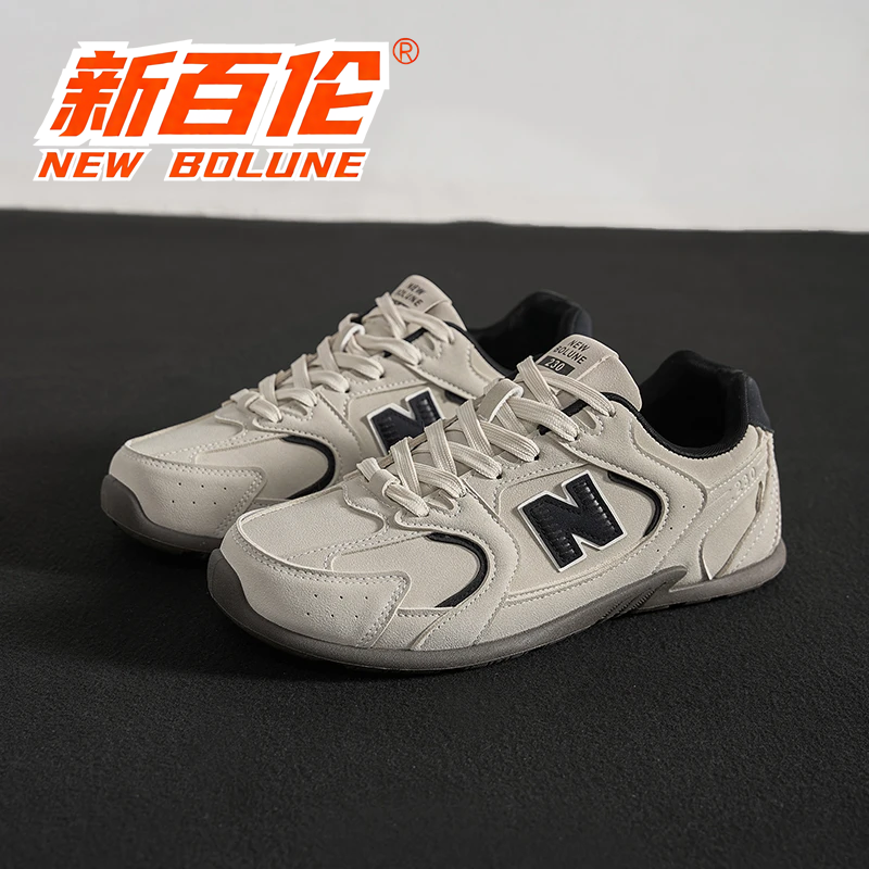 新百伦2025冬季新款时尚轻便防滑情侣百搭复古厚底耐磨时尚德训鞋