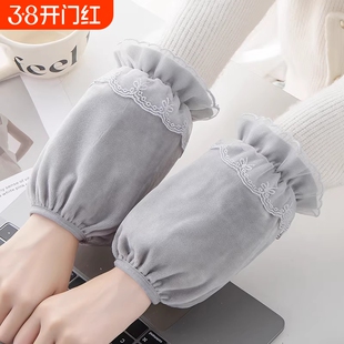 袖套女套袖秋冬工作办公防污学生短款袖头男童女童可爱羽绒服护袖