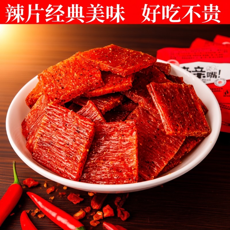 辣片零食亲亲嘴辣条休闲网红面筋食品童年经典解馋小吃好吃散装