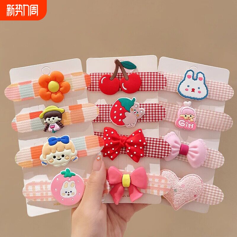 碎发整理神器儿童刘海夹女童发卡发夹2026新刘海贴发饰魔术贴发带