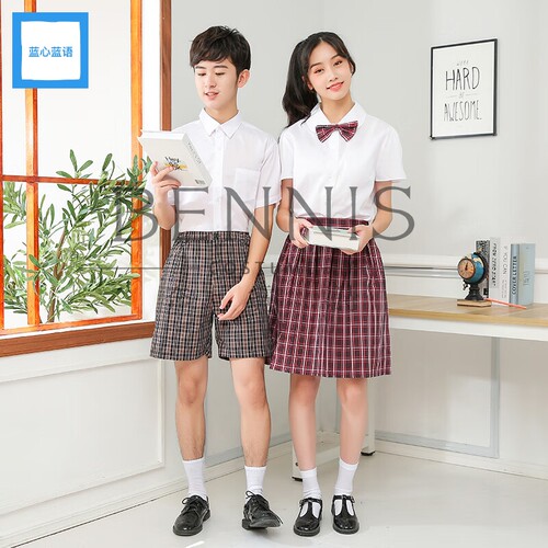 蓝心蓝语深圳校服小学生男女礼服