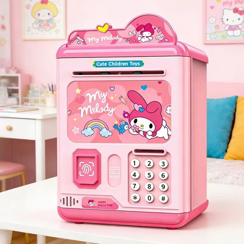 儿童存钱罐女孩2026年新款只进不出网红储蓄箱密码柜库洛米储钱罐