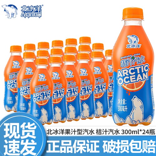 北冰洋桔汁汽水300ml*24瓶