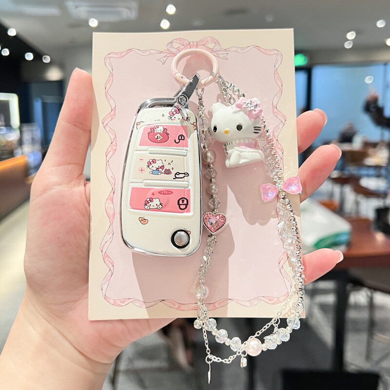 奥迪A2L Q3钥匙套A3 A6L折叠保护壳A1 Q7 TT男女士汽车用品包挂扣