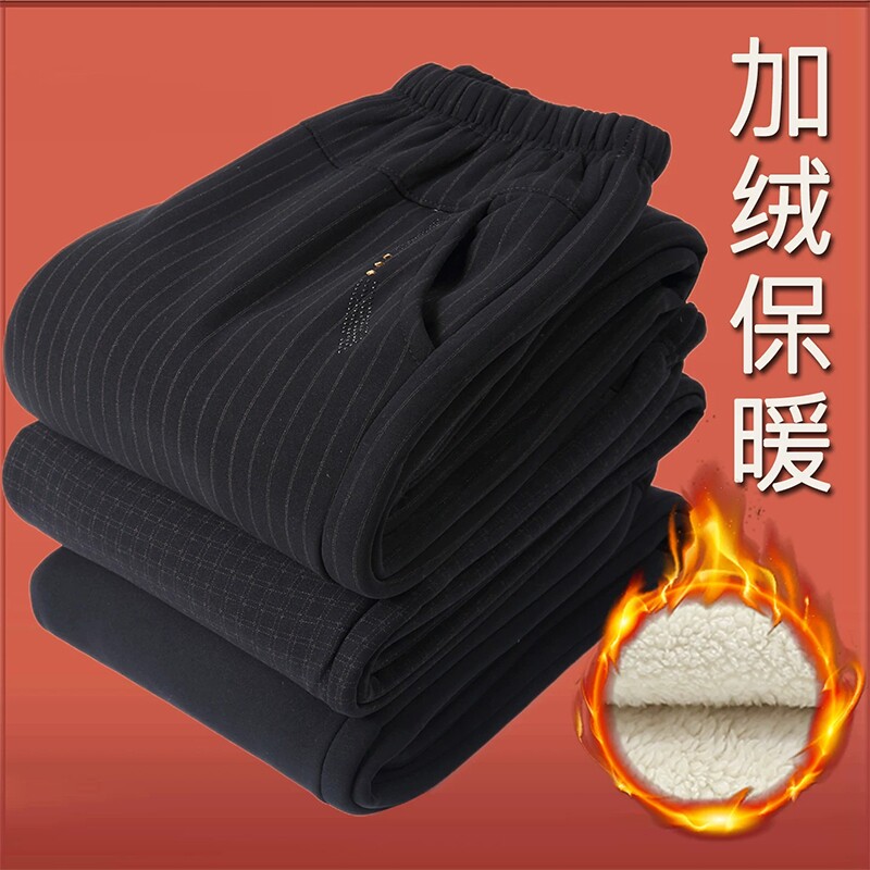 妈妈棉裤加绒加厚秋冬高腰中老年人女裤高腰大码老太太奶奶保暖裤