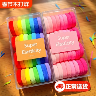 儿童发圈不伤发高马尾发绳扎头绳女童耐用高弹力橡皮筋小女孩皮套