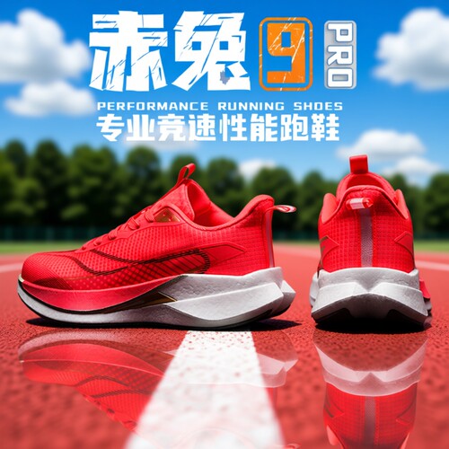 赤兔9pro碳板跑步鞋2026新款男鞋学生减震运动鞋轻便专业竞速跑鞋