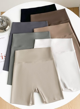 三分鲨鱼裤夏季女外穿安全裤短裤收腹提臀瑜伽加绒内穿黑色健身