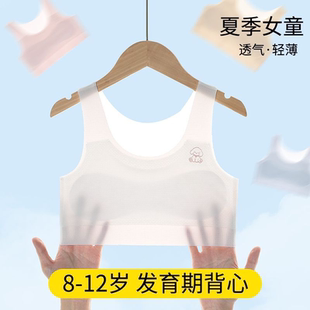 女童内衣发育期小背心10岁8 超薄固定 12岁儿童小学生少女文胸薄款