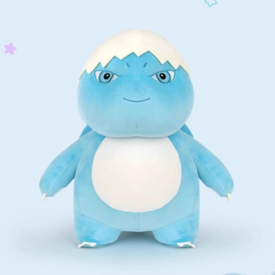 奶龙公仔暴玩偶蓝色蛋壳毛绒