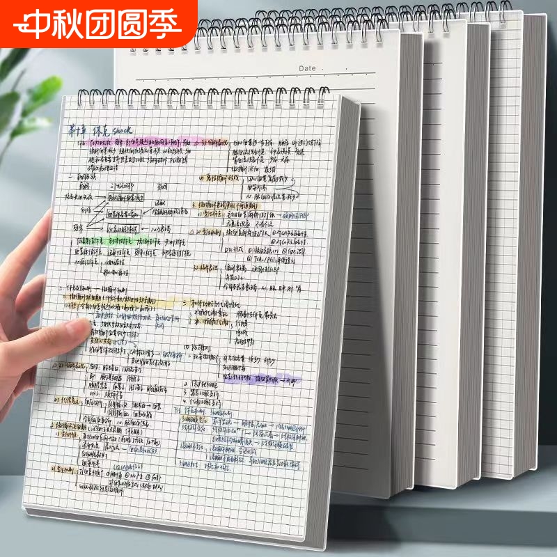 横线PP上翻线圈本A4笔记本本子