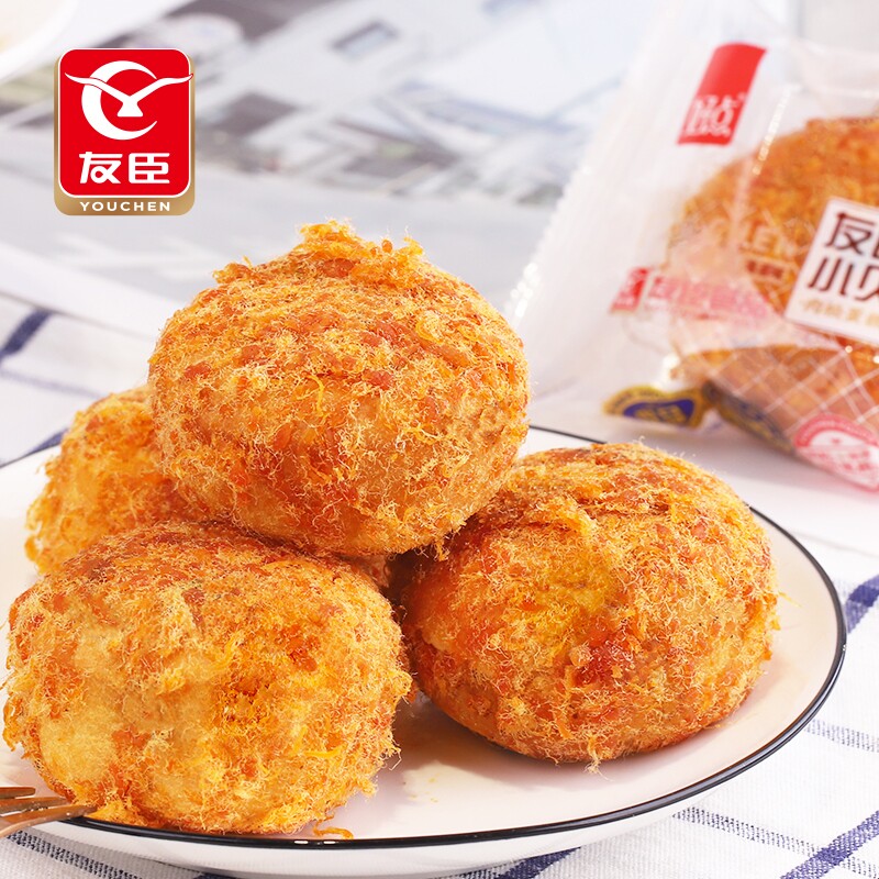 友臣肉松小贝蛋糕整箱小学生早餐面包网红零食品宵夜点心休闲小吃