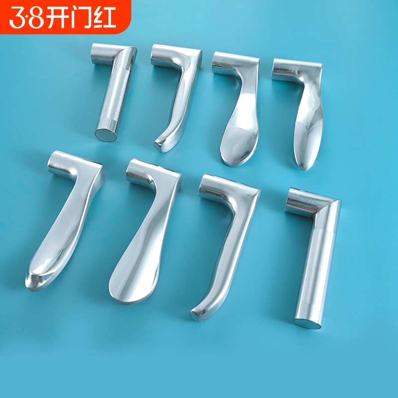 卧室卫生间门把手手柄不锈钢室内门老式锁具配件门把卫浴安装