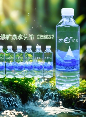 太白天然水偏硅酸矿泉水500ml24瓶箱源自地下岩层裂隙活泉PH8.0