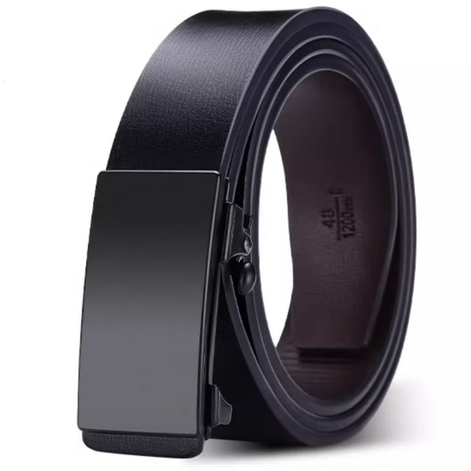 男士无牙内穿商务休闲自动扣腰带