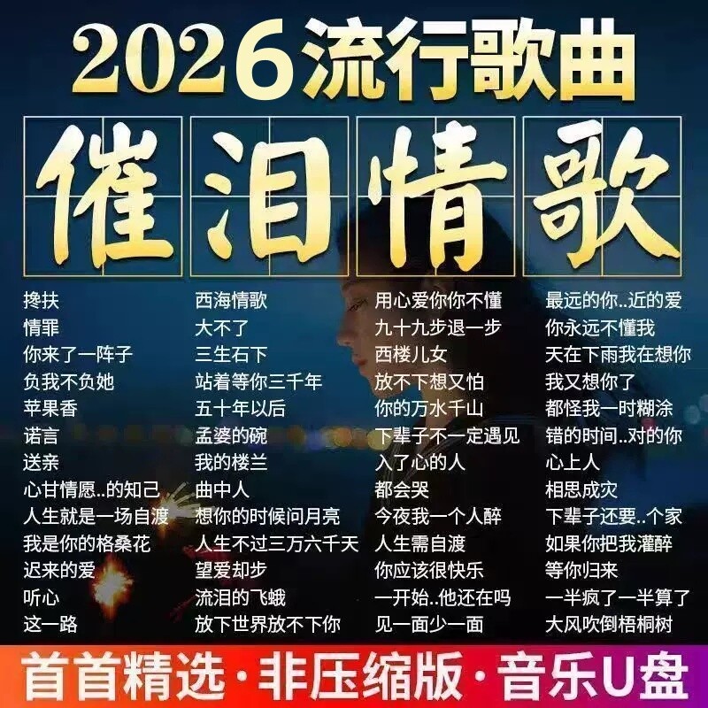 正版汽车载u盘歌曲2026新升级爆款热门流行音响专用车载音乐U盘