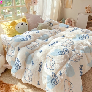 加绒宿舍冬季 加厚单人保暖被芯牛奶绒被子棉被可机洗 冬被2025新款