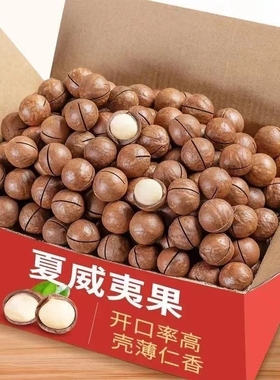 25年新货夏威夷果散装零食坚果袋装干果批发果仁原味大果奶香部落