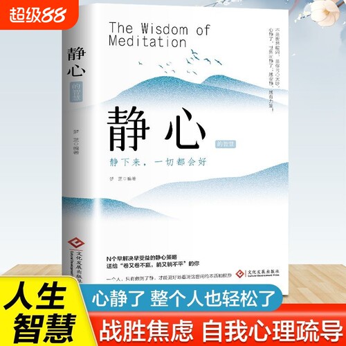 正版速发静心静下来一切都会好情绪控制方法人生智慧哲学青春励志心灵鸡汤正能量战胜焦虑心理学成功修身养性书籍如果自我读者文化