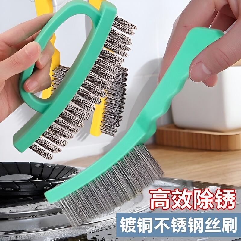 镀铜钢丝刷長柄款|超4000次加购图片