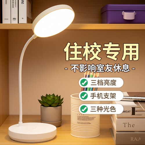 小台灯学习专用充电护眼大学生宿舍儿童led卧室床头灯插电桌面