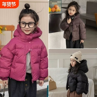 2025新款儿童棉服女款加厚中大童保暖外套男童女童冬季短款冬装