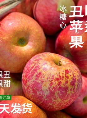 云南昭通丑苹果正宗冰糖心红富士新鲜水果应季当季整箱10斤大绍通