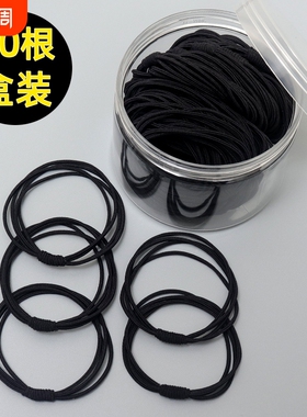 头绳发圈女扎头气质新款皮套黑色高弹力发饰绑头发橡皮筋发绳成人