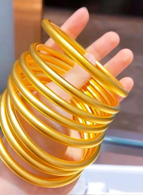 仿真金手镯沙金时尚女款铜合金