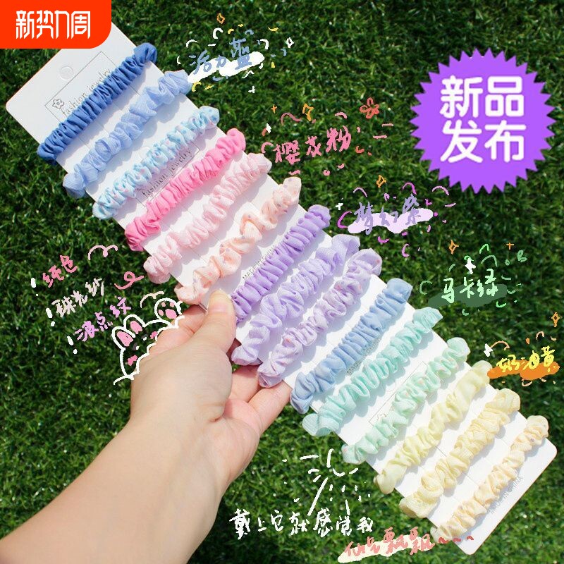 少女心猪小肠发圈小皮筋ins风高颜值头绳小清新发绳大学生头发饰