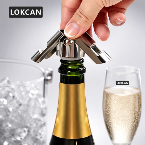 LOKCAN不锈钢香槟香槟起泡酒酒塞