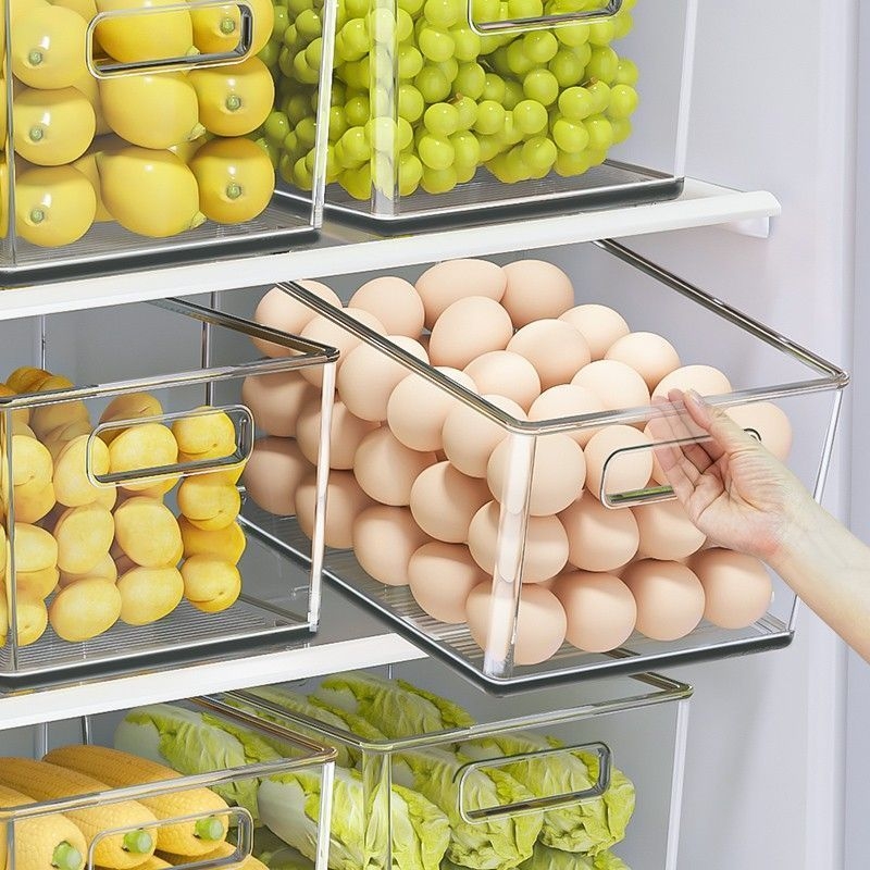 双门整理收纳盒蔬菜抽屉式鸡蛋用放的子鸡蛋盒冰箱神器保鲜盒储物