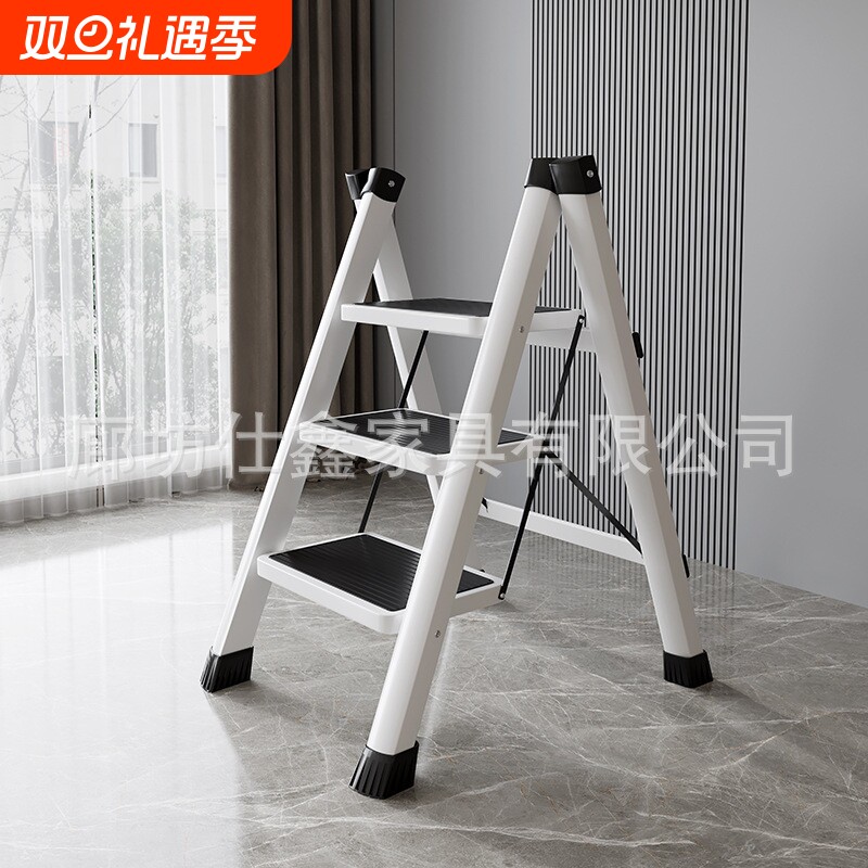 梯子家用折叠梯室内人字便携伸缩梯登高爬梯加宽踏板梯凳步梯