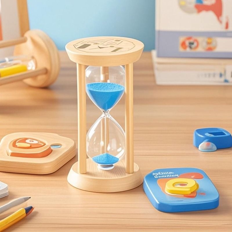 夜光款竹木沙漏计时器餐桌摆件