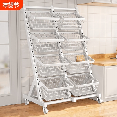 碳钢落地式多层厨房置物架