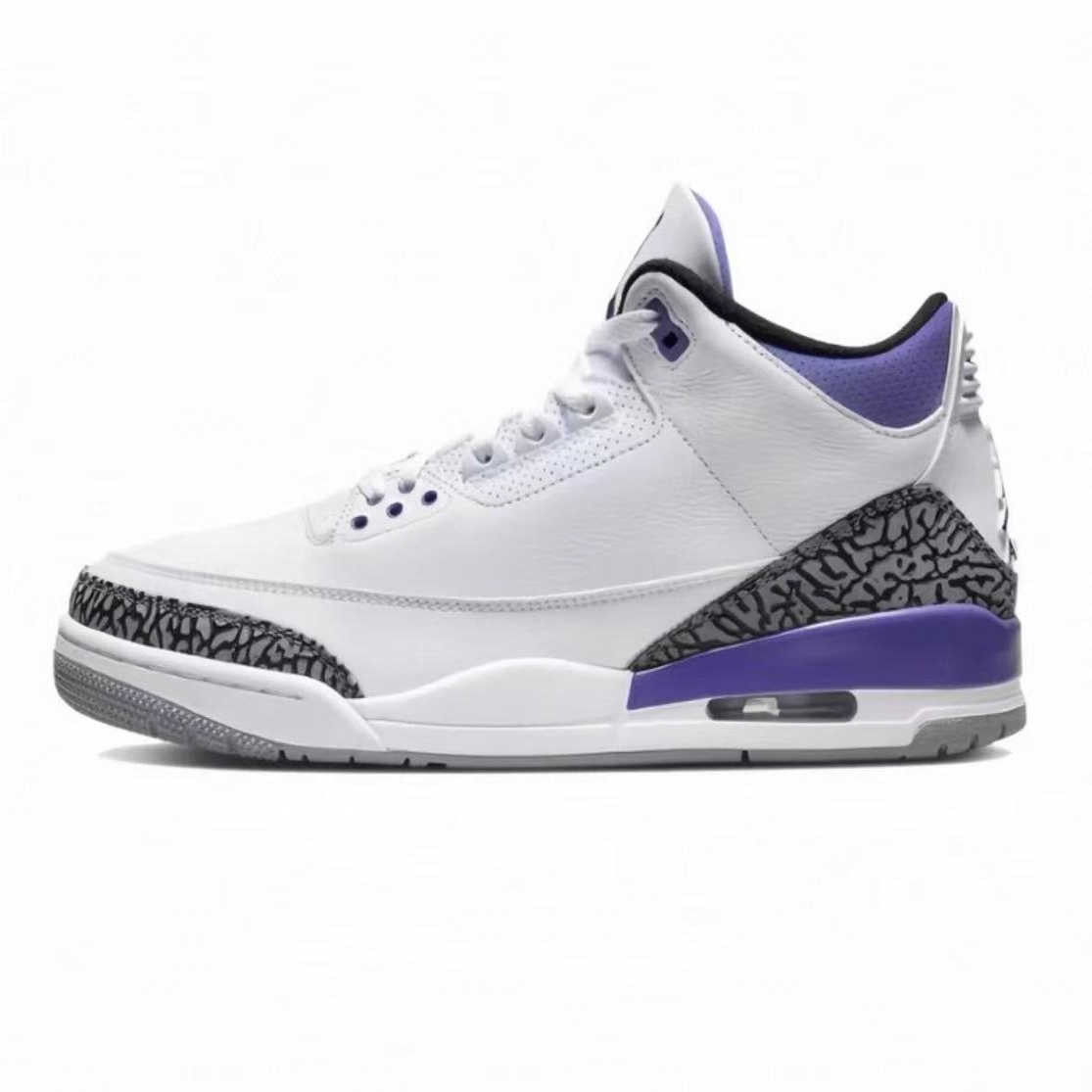 新款篮球鞋男女情侣北卡蓝黑武士真皮藤原浩白水泥运动板鞋高帮