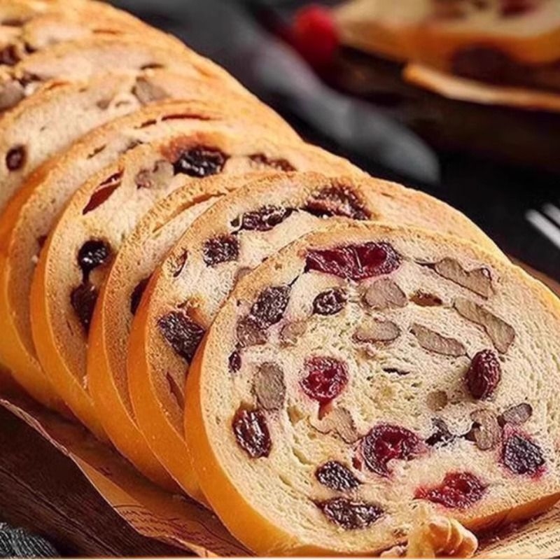 全麦吐司糖无俄罗斯大列巴果仁脂坚果车轮面包饼早餐整箱零食品