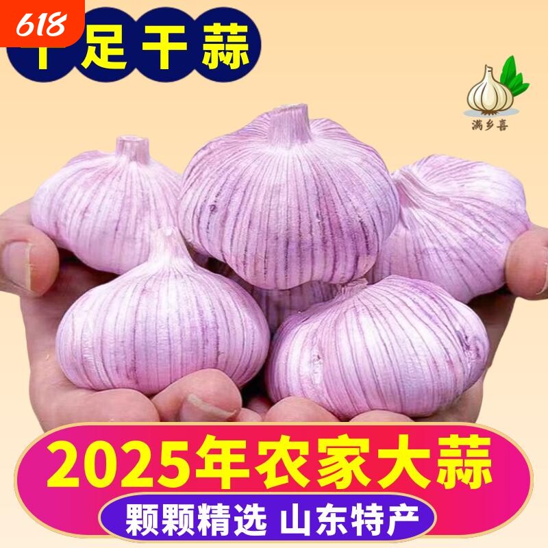 【今日特卖】山东紫皮大蒜干蒜批发红皮大蒜子优质2025年便宜大蒜