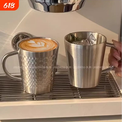 美式304不锈钢马克杯双层