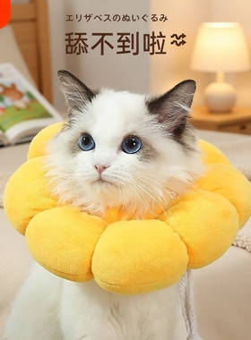 猫咪伊丽莎白圈宠物项圈围脖防舔狗狗脖圈伊利沙白圈绝育头套软圈
