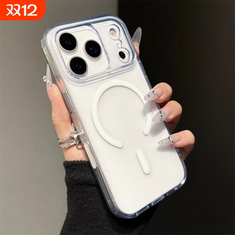 【带AI拍照按键】翔礼适用苹果17promax手机壳新款透明磁吸iphone17镜头全包16防摔15超薄14高级感13男女ipm