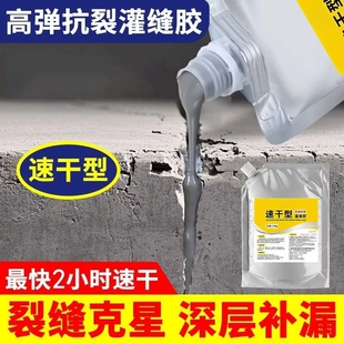 水泥地面裂缝修补剂高强度屋顶防水补漏材料灌缝胶填缝堵漏王速干